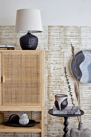 Tavolino in alluminio nero Anka 38cm