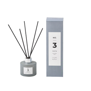 Blue glass fragrance diffuser no. 3 sandalwood fig - 100ml
