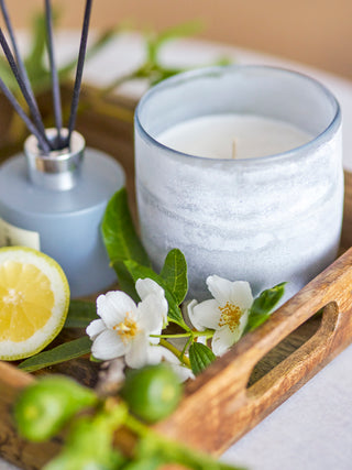 Diffuseur de parfum en verre bleu no. 3 santal figue - 100ml