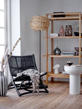 Jarrón de cerámica marrón Baldvin