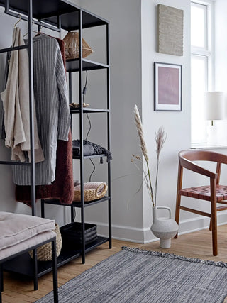 Kledingrek metaal zwart Valde