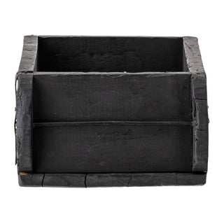 Storage box wood black Janemaria 15x30cm