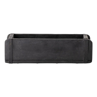 Storage box wood black Janemaria 15x30cm