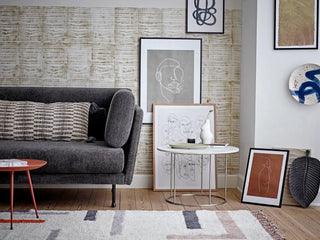 Wandbord aardewerk blauw Ozcar 30cm