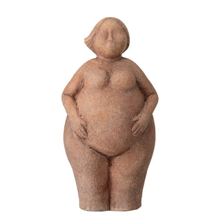 Escultura de terracota marrón Sidsel 25cm