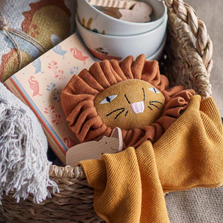 Schmusetuch Baumwolle braun