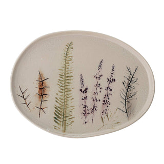 Earthenware serving dish nature Bea 34cm