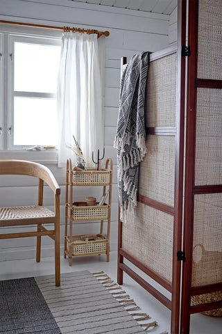 Alfombra de algodón nature Aciano 80x250cm