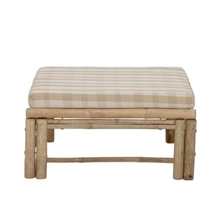 Pouf bamboo nature Corfu 72x72cm