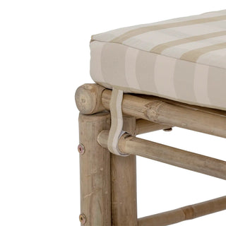 Pouf bamboo nature Corfu 72x72cm