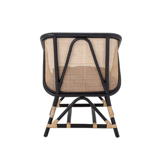 Lounge Stuhl Rattan schwarz Loue