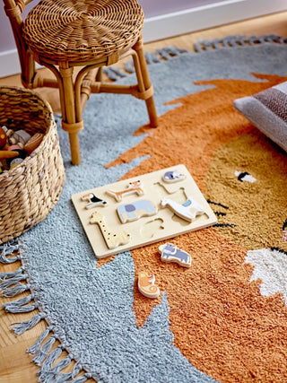 Leroy Teppich Baumwolle multicolor 130cm