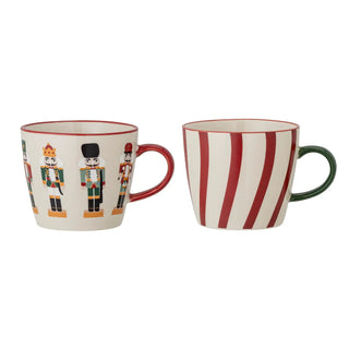 Mok aardewerk rood Jolly - set van 2