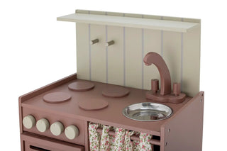 Pippi play kitchen wood brown