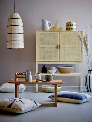 Basket bamboo nature Nico - set of 3