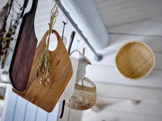 Basket bamboo nature Nico - set of 3