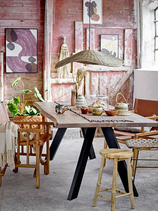 Wanddekoration Seegras nature Hevan - Set van 2