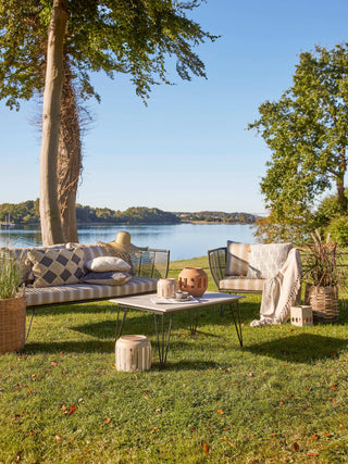 Bank metaal groen Mundo 175cm