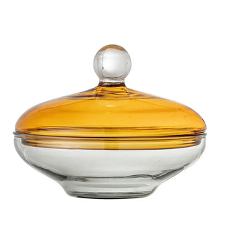 Vaso in vetro giallo Danni 10cm