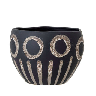 Vaso in ceramica nero Magnus