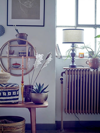 Kaars paraffine bruin 40cm - set van 2