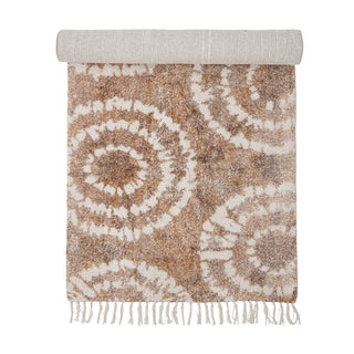Alfombra de algodón marrón Sada