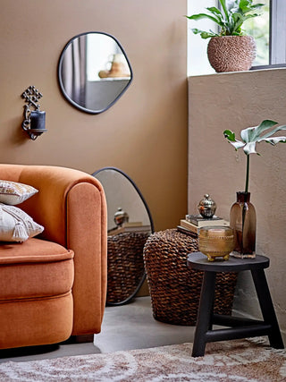 Alfombra de algodón marrón Sada