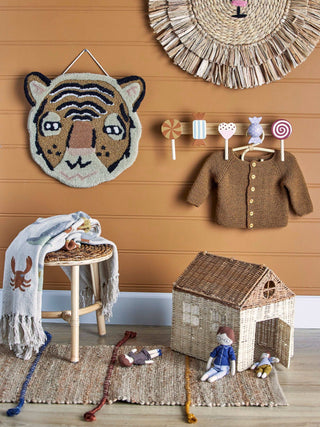 Rudy appendiabiti da parete legno marrone 42cm