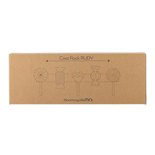 Rudy appendiabiti da parete legno marrone 42cm