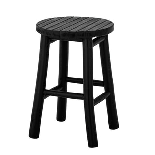 Bamboo stool black Bilbo