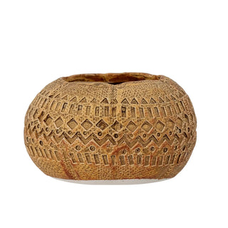 Blumentopf Keramik braun zally 13cm