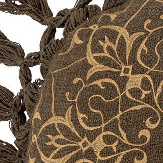 Cojín algodón verde Kala 40cm