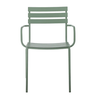 Eetkamerstoel metaal groen Monsi