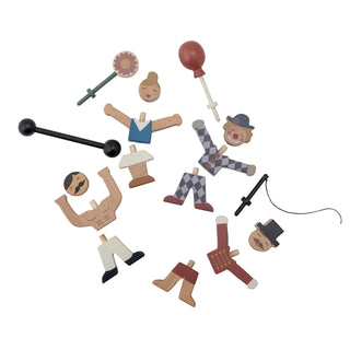 Giocattolo Rossaio in faggio multicolore