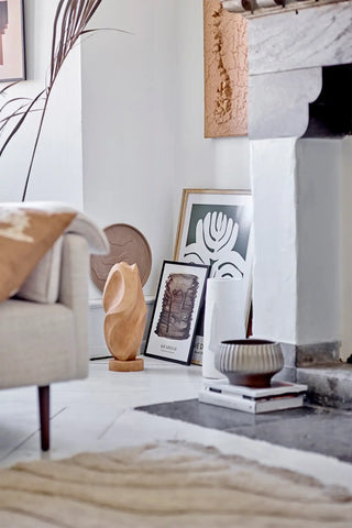 Decorative resin statue brown Delier 40cm