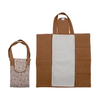 Thanne Wickelunterlage Baumwolle braun