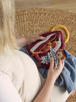 Theobald set de juego algodón rojo