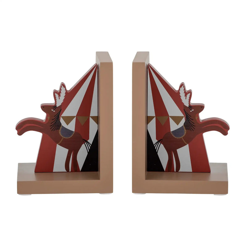 Santos bookends wood red - set of 2