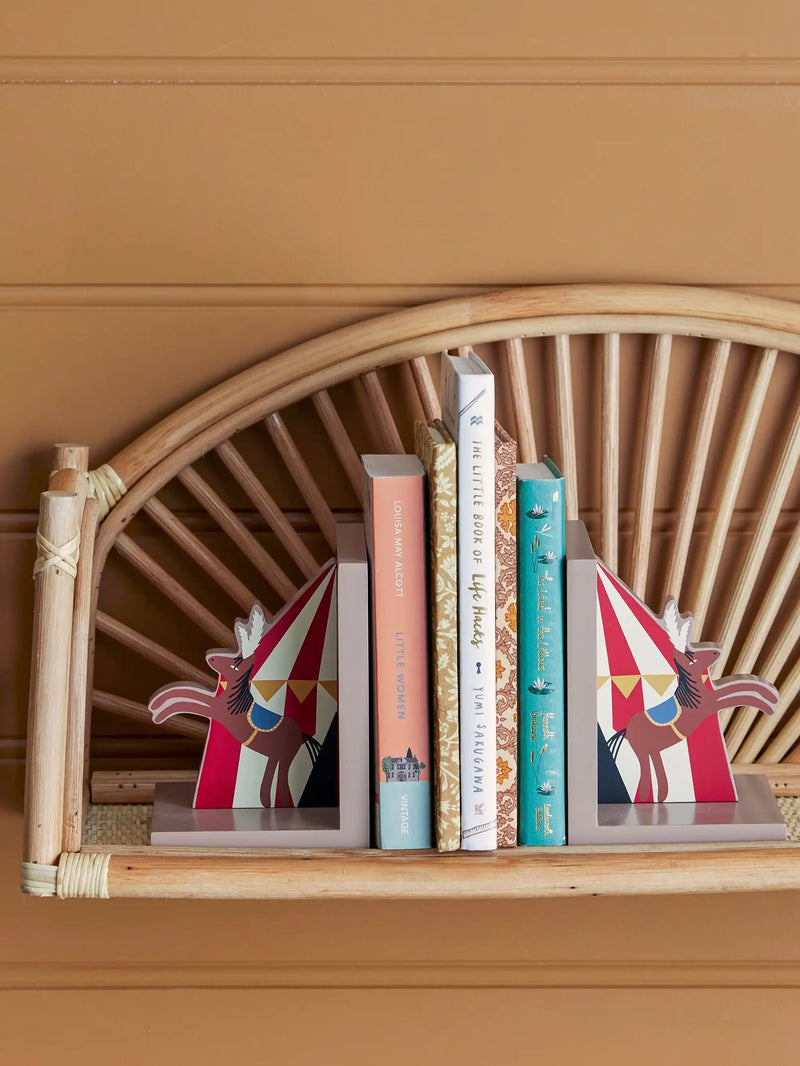 Santos bookends wood red - set of 2