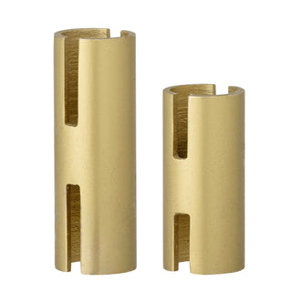 Kerzenhalter Metall Gold Hatice - Set von 2