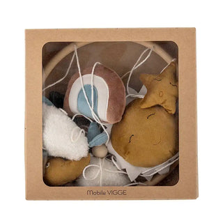 Vigge mobile bébé polyester brun