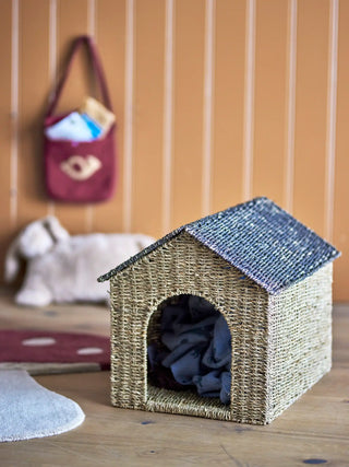 Fredie cabane de jeu en herbe de mer naturel 49cm