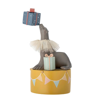 Flor candelabro de poliresina multicolor 19cm