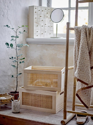 Ensemble distributeur de savon en céramique nature Bea