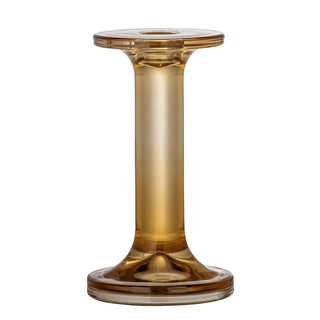 Candelabro in vetro marrone Jamey 16cm