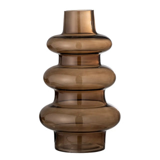 Vase Glas braun Rauke 34cm