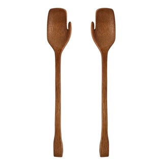 Posate per insalata mango marrone Zeena