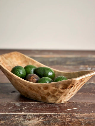 Plateau en bois de manguier beige/naturel Fadia