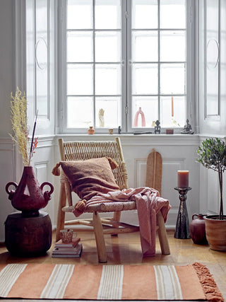 Fauteuil lounge teck naturel Ruthy