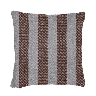 Nann cushion recycled cotton brown 40x40cm